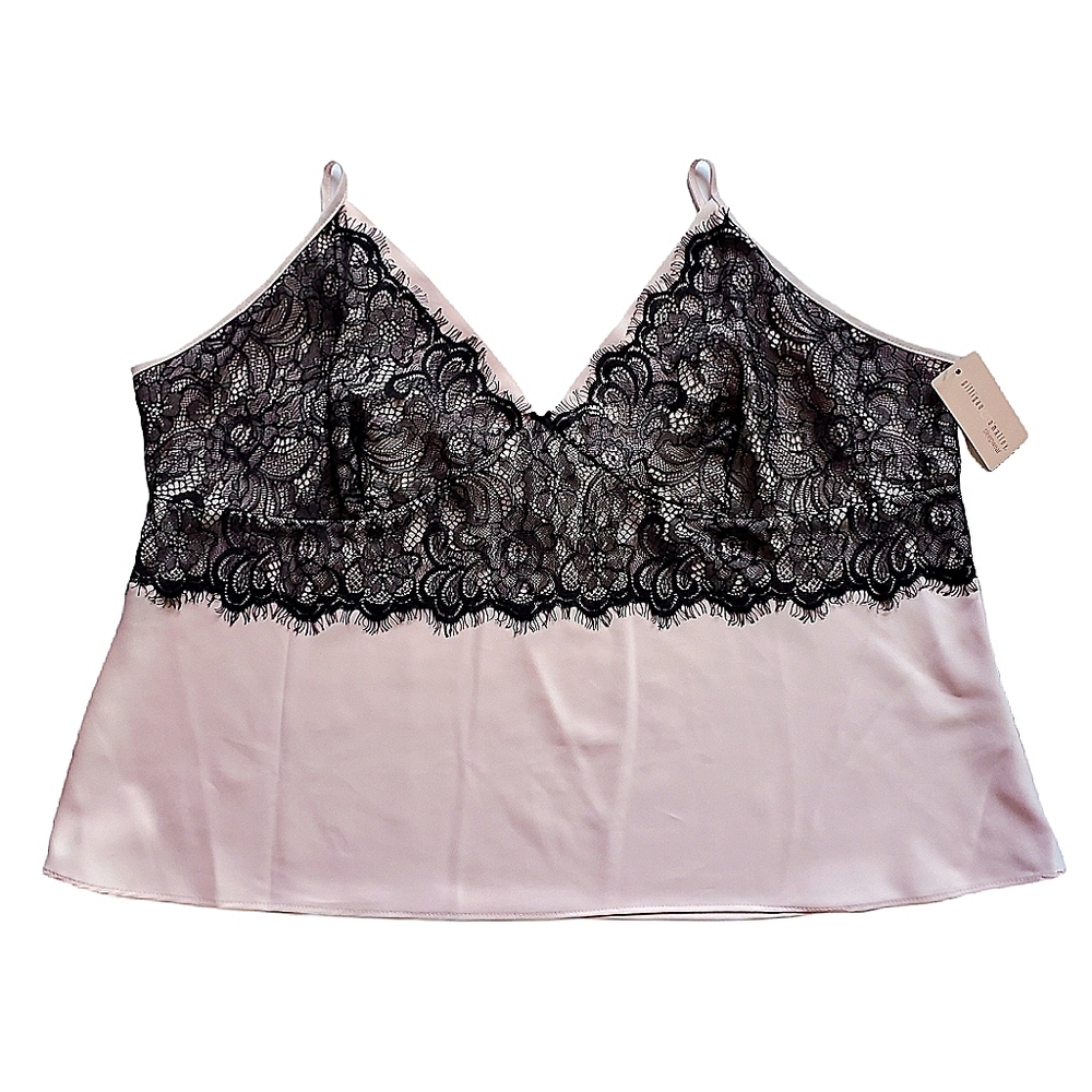 NEW Pink Lace Camisole Sleepwear Sz 2X